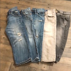 5 pairs of boys 3T jeans.